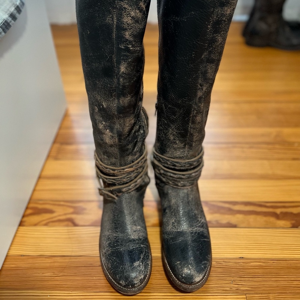 Bedstu Bed Stu cobbler series size 8 black tall boots
